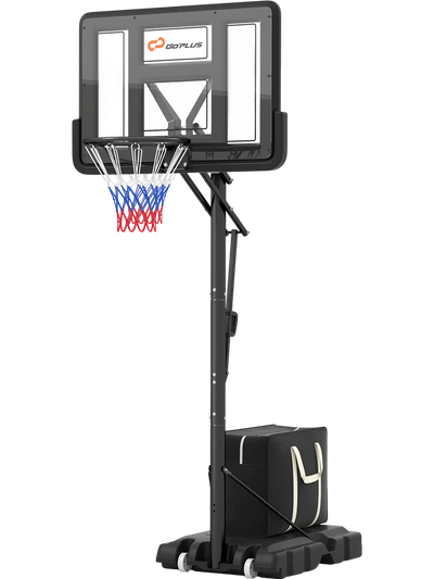 Costway Portable Basketball Hoop 4.6'-10' Height Adjustable 75698134 New