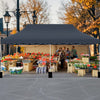 10 x 20 FT Pop up Canopy Tent Foldable Portable Outdoor Gazebo with Carry Bag-Black - Gallery View 1 of 10