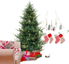 Pre-lit 6/7/8 FT artificial Christmas tree with 778/1480 branch tips, warm white lights, perfect for festive gatherings.