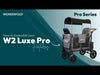 WonderFold Baby W2 Luxe Pro Stroller Wagon Multi-Function Folding Double Wagon with Removable Canopy and Seats New