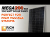 Rich Solar RS-M200P Solar Panel Mega 200 Pro 200W 24V New