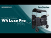 WonderFold W4 Luxe Pro Stroller Wagon Push/Pull 4-Passenger Quad Stroller New