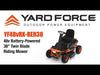 Yard Force YF48VRX Riding Lawn Mower 38" Twin Blade Battery Powered 48V New