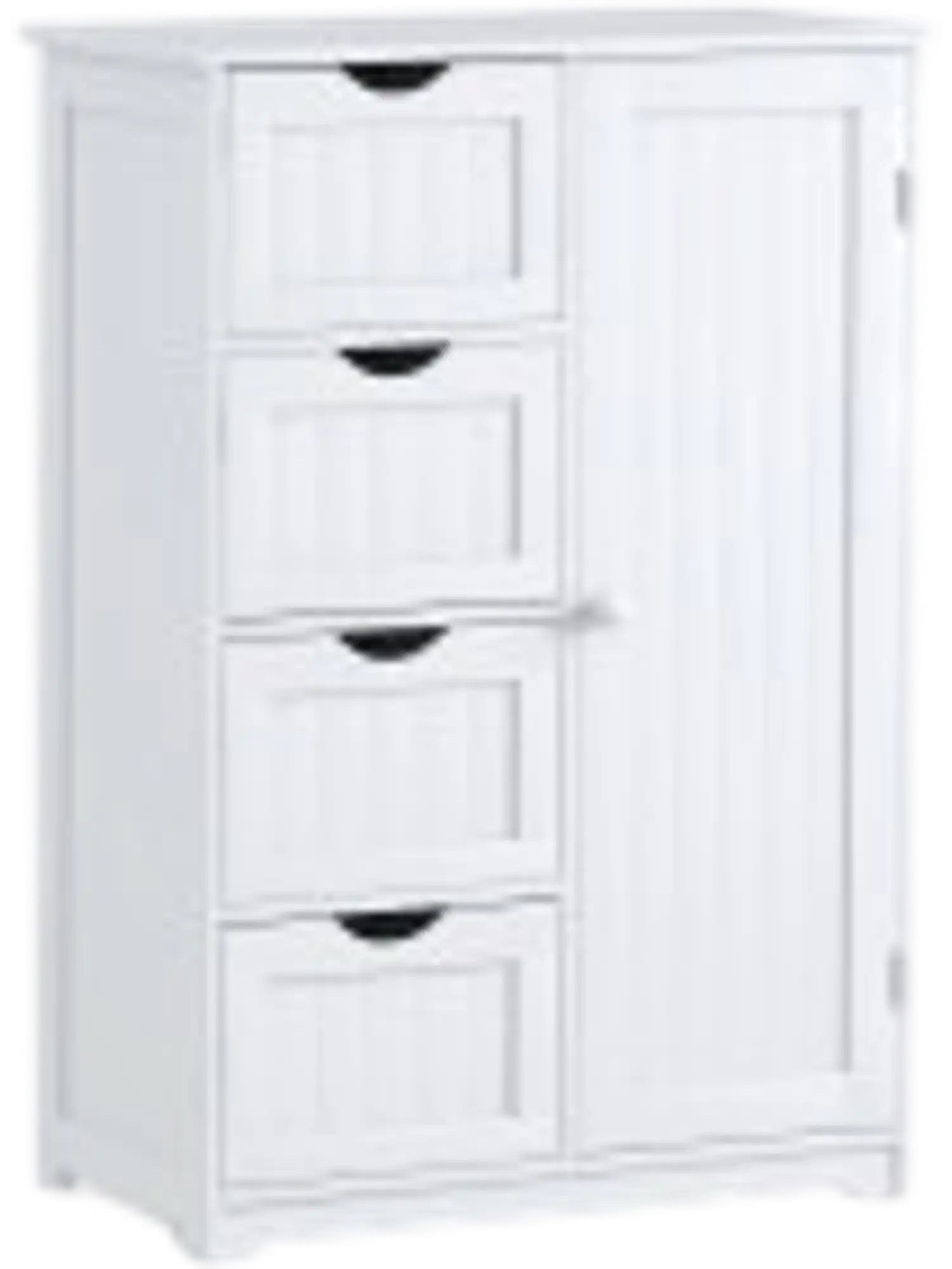 Costway 3-in-1 Bath Storage Cabinet Shower Bench Sideboard 16478931 New