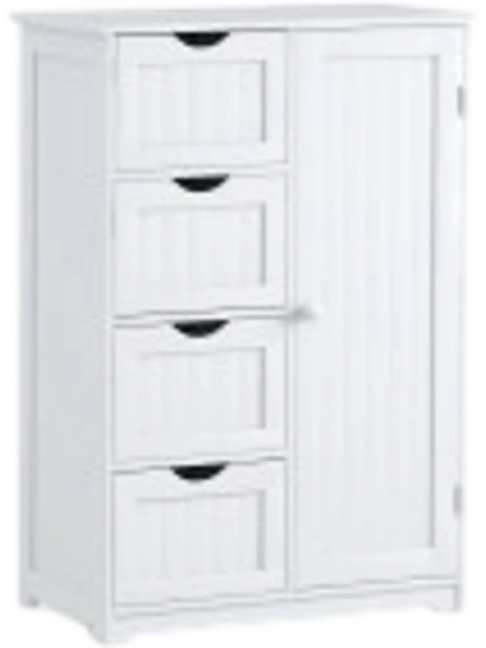 3-in-1 Bath & Storage Combo: Tall Cabinet, Shower Bench & Buffet Sideboard