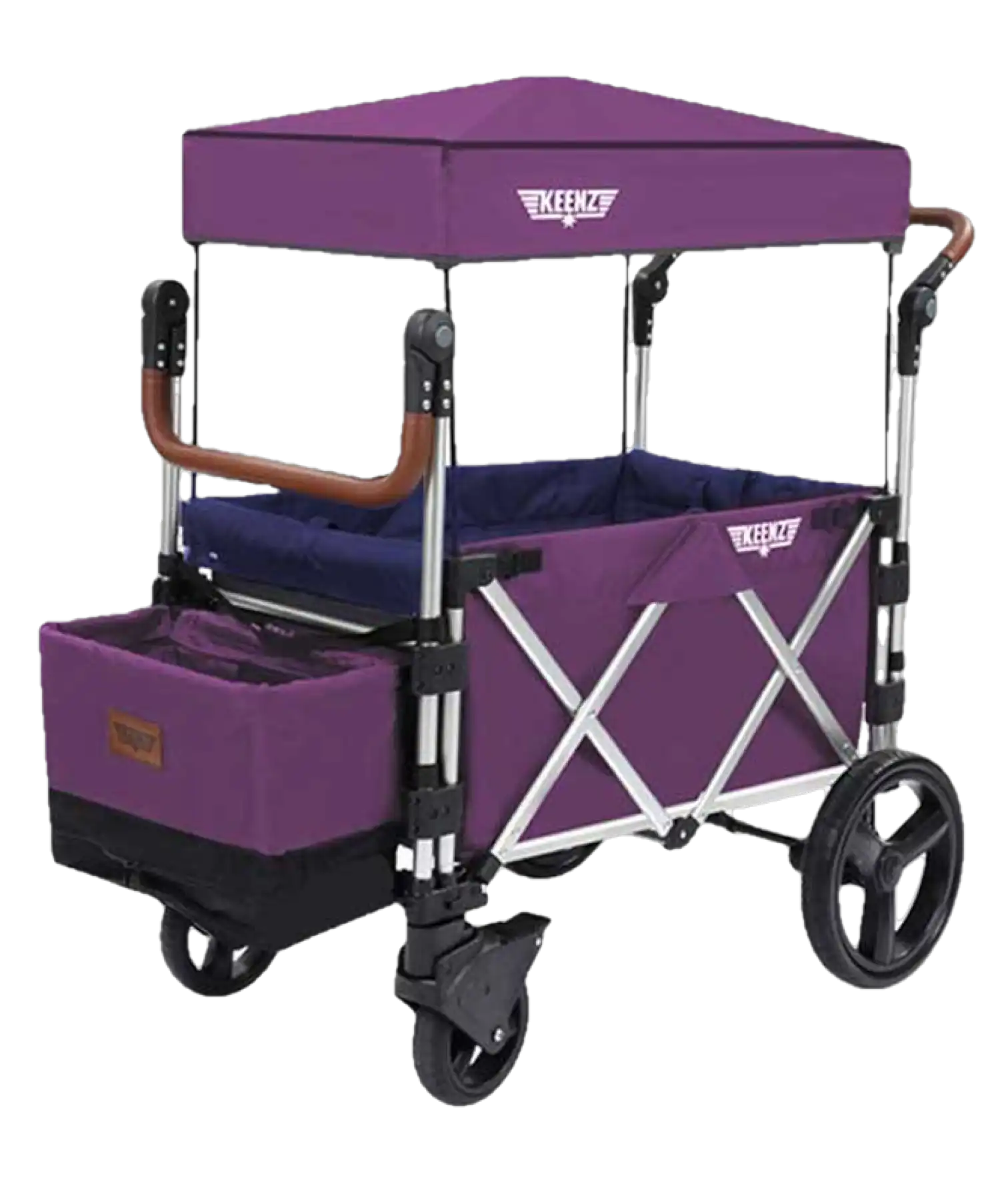 Keenz 7s 5-Point Harness Light Weight Stroller Wagon with Canopy Purple New