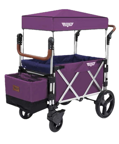 Keenz 7s 5-Point Harness Light Weight Stroller Wagon with Canopy Purple New