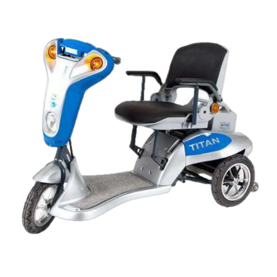 Tzora Titan 3 Wheel Heavy Duty Folding Mobility Scooter Blue New