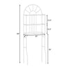 3-tier over-the-toilet storage rack made of durable powder-coated iron, ideal for maximizing bathroom space.