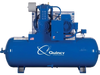 Quincy Compressor 473DS80HCB23 Reciprocating Air Compressor 7.5 HP 80 Gal 175 Max PSI 230 Volt 3 Phase Horizontal Tank New