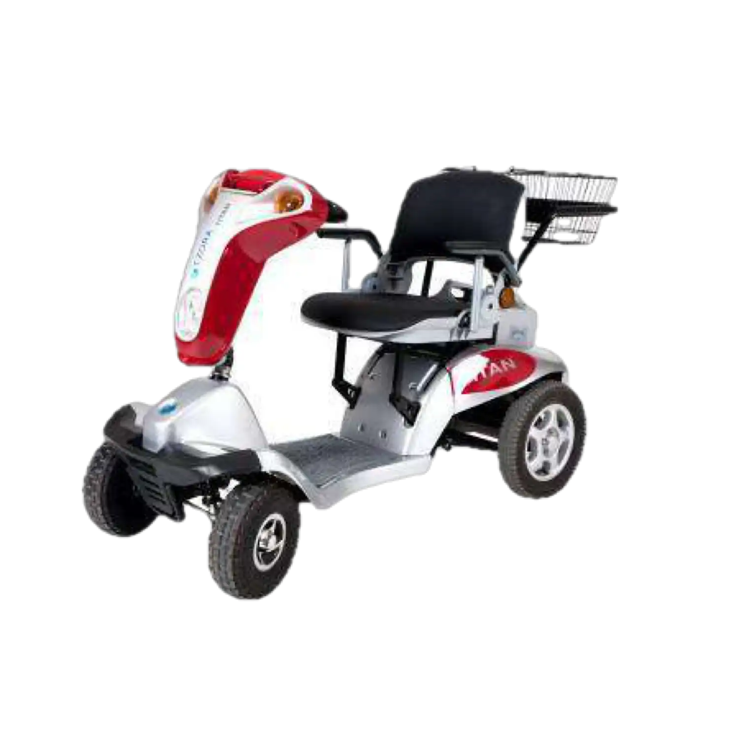 Tzora Titan Hummer XL 4 Wheel Heavy Duty Folding All Terrain Mobility Scooter Red New