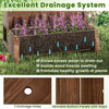 Raised garden bed with trellis showing drainage holes and movable panels, ideal for growing vegetables and fruits.