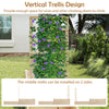 Vertical trellis design of the 87-inch wooden raised garden bed, ideal for climbing plants and enhancing garden.