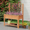 Raised Garden Bed with Trellis Wooden Elevated Planter Box with Legs-Orange - Gallery View 1 of 10