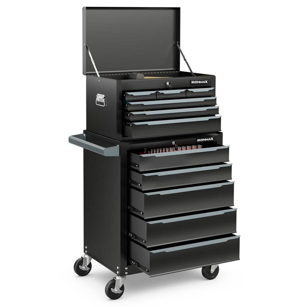 Rolling Steel Tool Chest with Hanging Holes and Central Keyed Locking System for Garage & Repair Shop - Gallery View 6 of 13