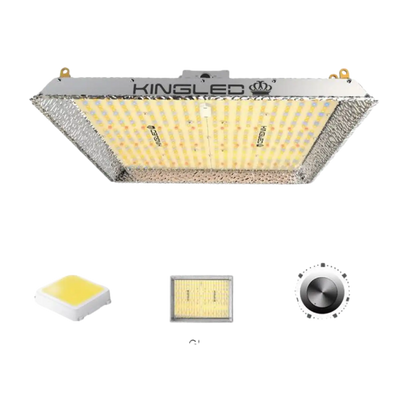KINGLED 2000W Quantum Dimmable LED Grow Light With 684pcs Samsung LED's 4x4ft Coverage Full Spectrum for Hydroponics Greenhouse Commercial Indoor New
