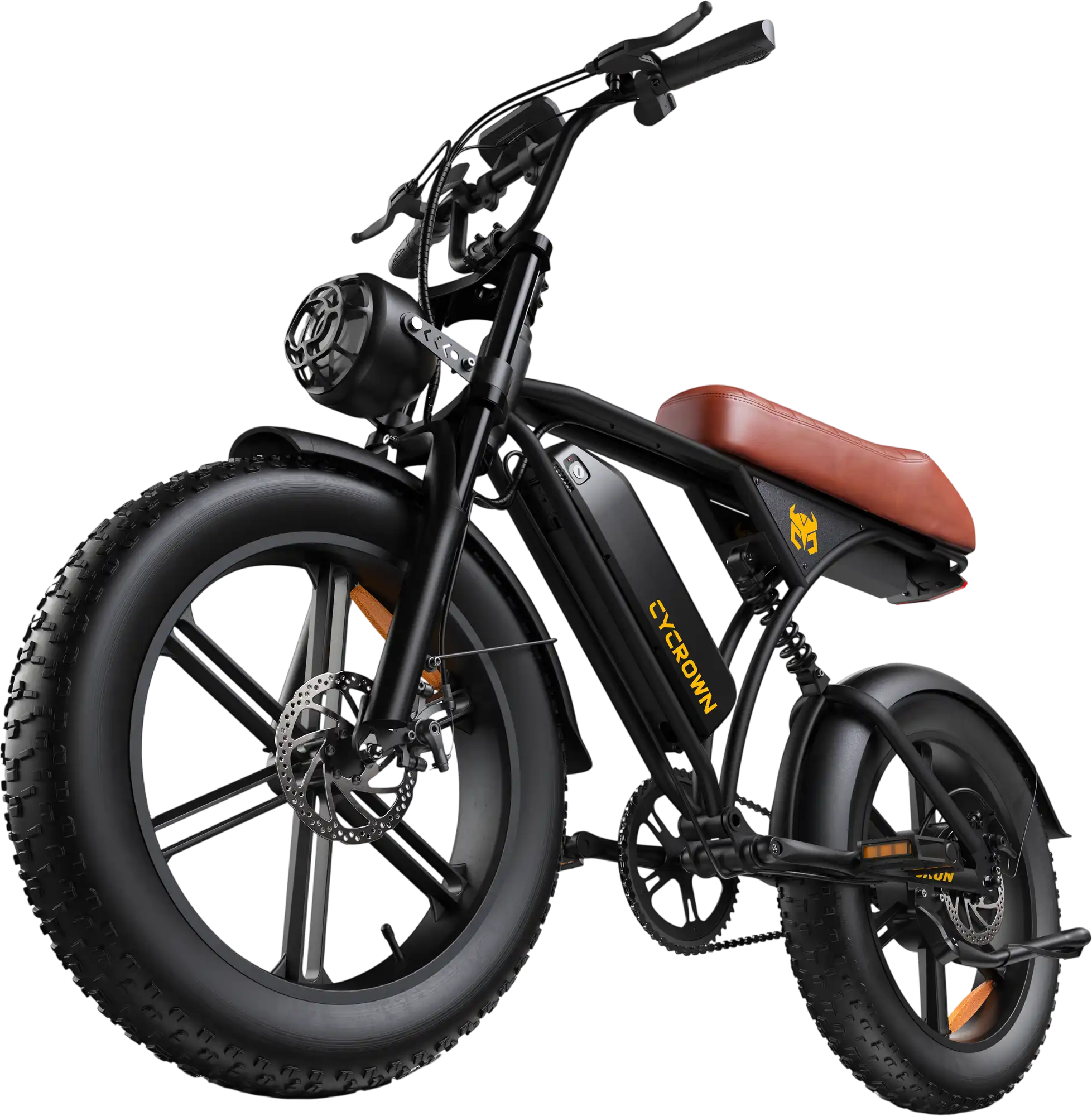 Cycrown CycRun S Vintage Moped Electric Bike 50 Mile Range 28 MPH 1250W New