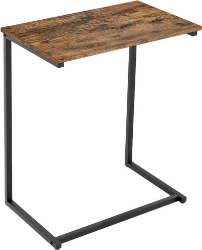 Costway C-Shaped Side Table Sofa Snack End Table Metal Frame 23046781 New