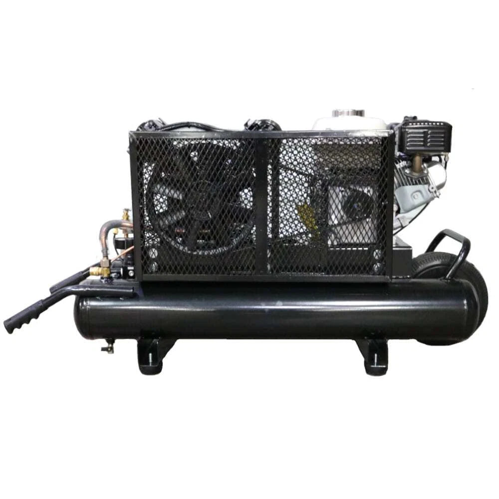 Mega Compressor MP-5510G200 Air Compressor Twin Tank Wheelbarrow 5.5 HP 10 Gallon 150 PSI Gas Honda Engine New