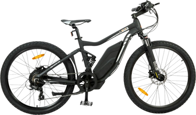 Ecotric Tornado E-Bike 48V 12AH 750W 20 MPH Full Suspension MTB Black TOR26LCD-MB New