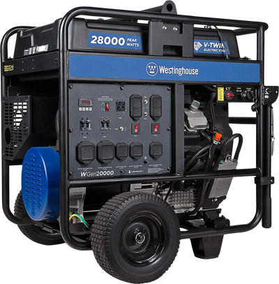 Westinghouse WGen20000 20000W/28000W Generator Low THD 50 Amp Remote Start Gas New