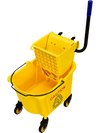 26 Quart Side Press Wringer Commercial Mop Bucket