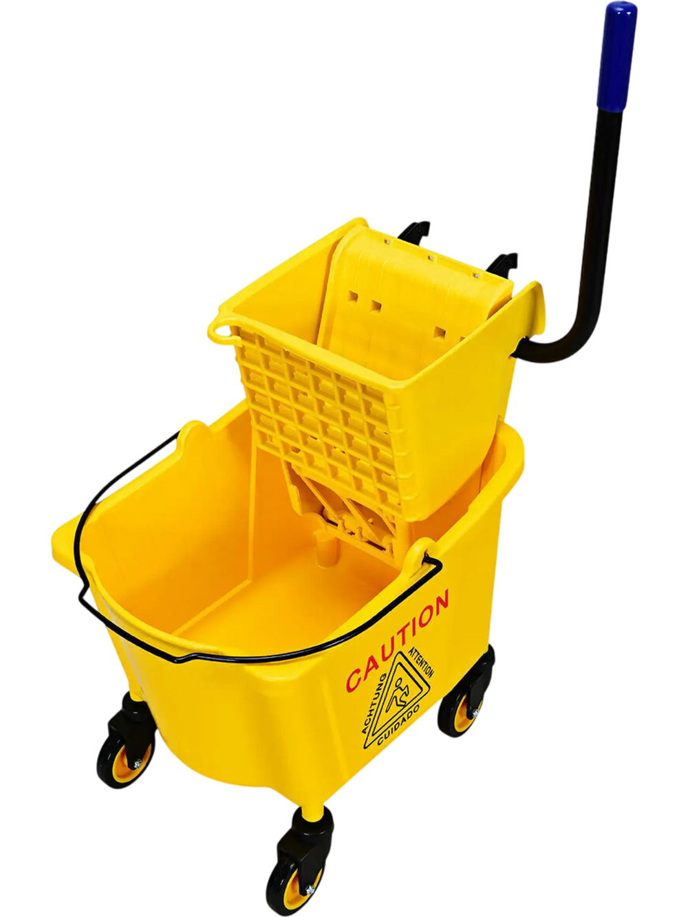 26 Quart Side Press Wringer Commercial Mop Bucket