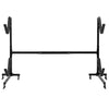 Freestanding height adjustable dual kayak storage rack with removable hooks, heavy-duty steel frame for indoor or.