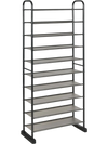 10-Tier Free-Standing Metal Frame Shoe Rack