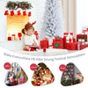 7-foot unlit artificial slim Christmas pencil tree with dense branch tips, perfect for home, office, or restaurant.