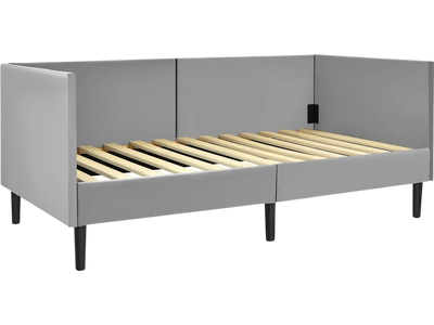 Costway Twin Daybed Frame Wooden Slat Support Gray 02541378 New