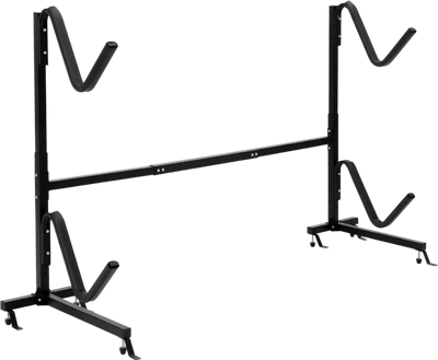 Costway Freestanding Height Adjustable Dual Kayak Storage Rack 76195238 New
