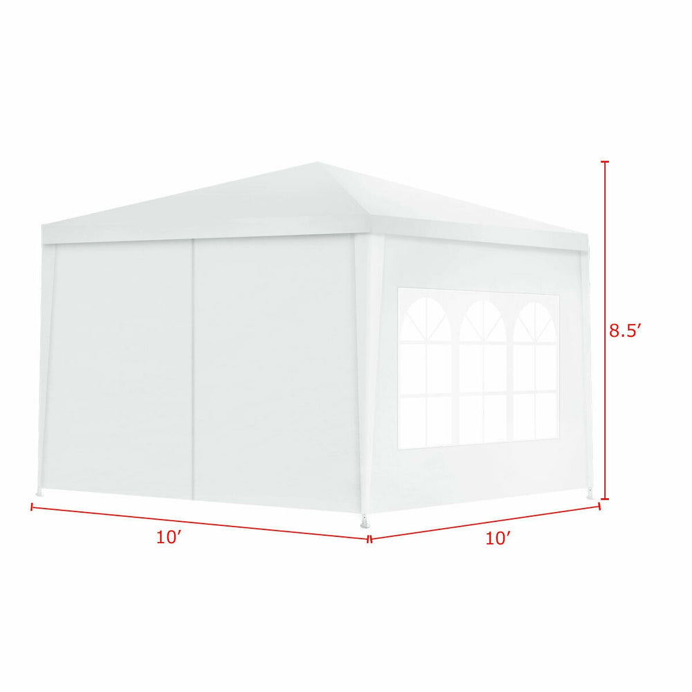 10x10 feet outdoor canopy tent with 4 removable sidewalls, featuring durable waterproof fabric and UV protection for.