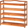 5-Tier Wood Large Shoe Rack Holds up 12-18 Pairs
