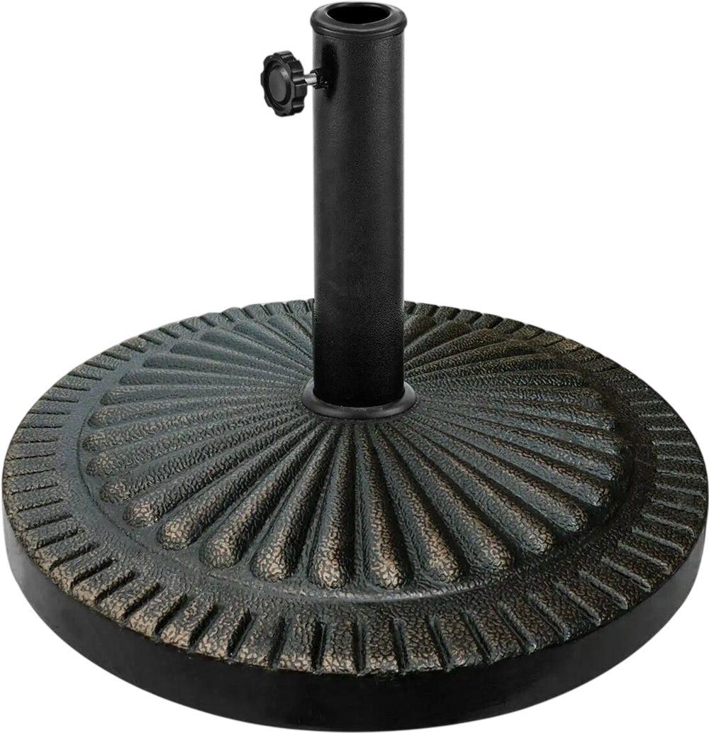 31.5 lbs Market Heavy-Duty Outdoor Stand Bronze Umbrella Base