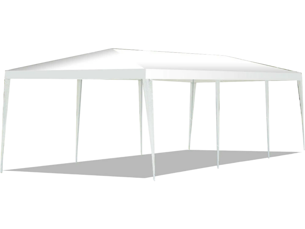 10 x 30 Feet Gazebo Canopy Tent with Connection Stakes and Wind Ropes