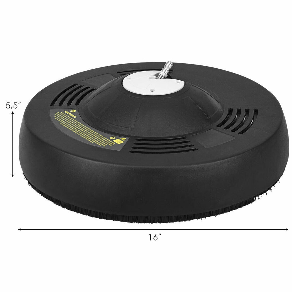 16-inch pressure washer surface cleaner attachment with dual rotating jets for fast, streak-free cleaning of large.