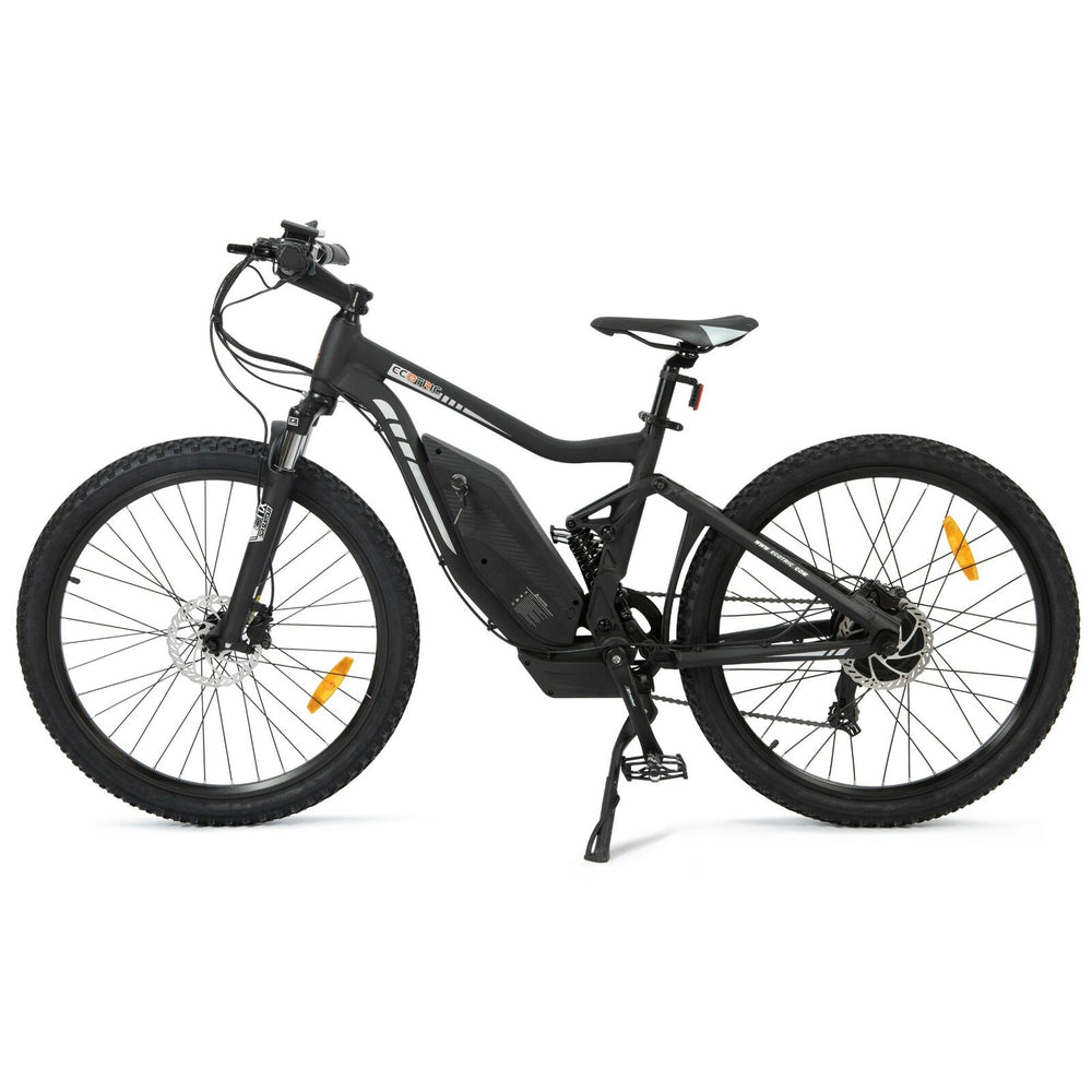 Ecotric Tornado E-Bike 48V 12AH 750W 20 MPH Full Suspension MTB Black TOR26LCD-MB New