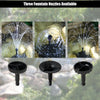 Three fountain nozzles for the All-in-One 660 GPH Pond Filter Pump, designed for versatile water displays.