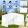 10x10 feet outdoor canopy tent with 4 removable sidewalls, waterproof PE fabric, ideal for events and backyard.
