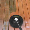 Close-up of the 3000psi pressure washer surface cleaner attachment showing its black PP plastic shell for effective.