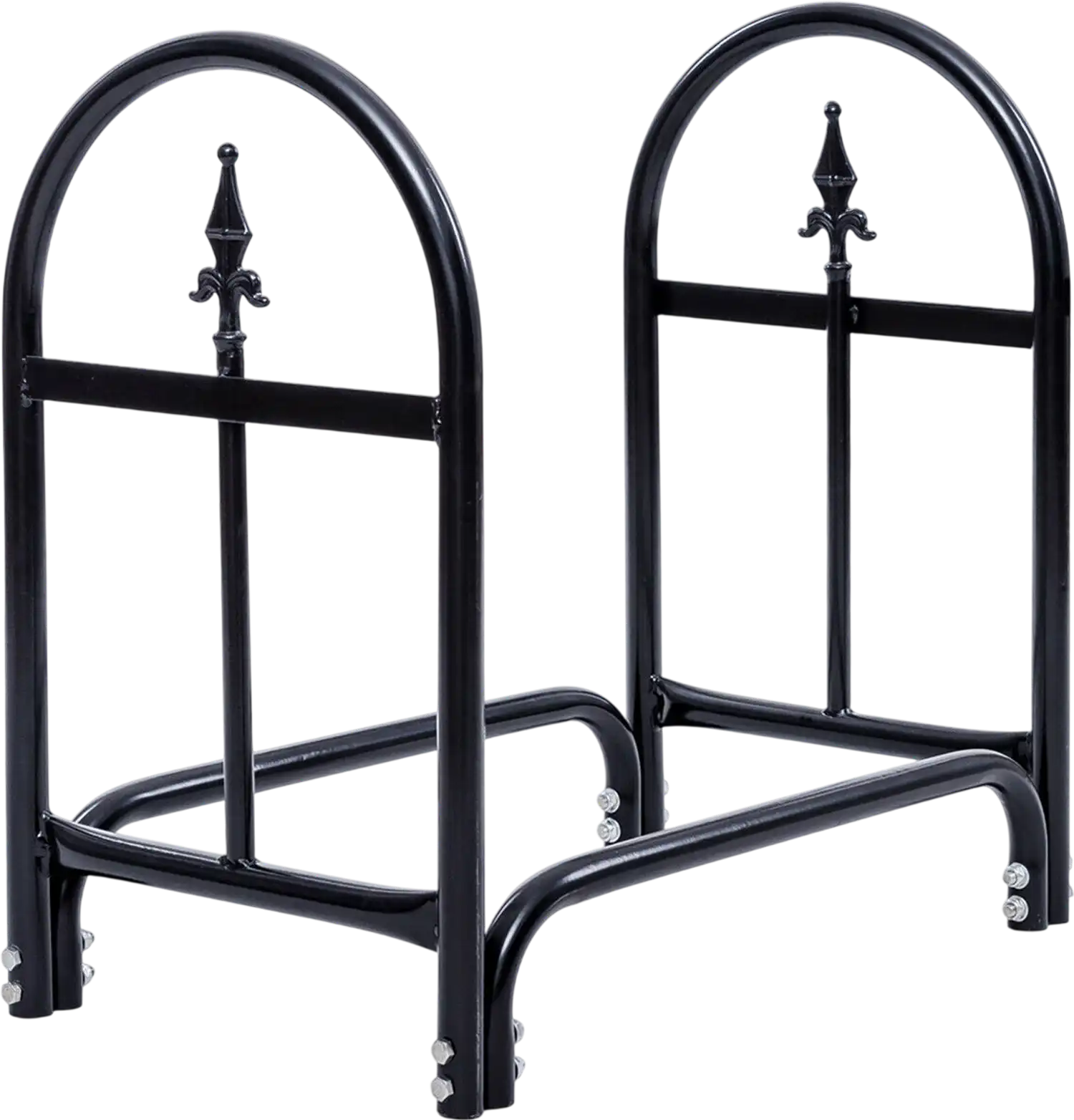 Costway 2' Outdoor Heavy Duty Steel Firewood Rack 91620435 New