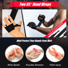 Two 95" hand wraps for boxing, made of durable material for wrist and knuckle protection during training.