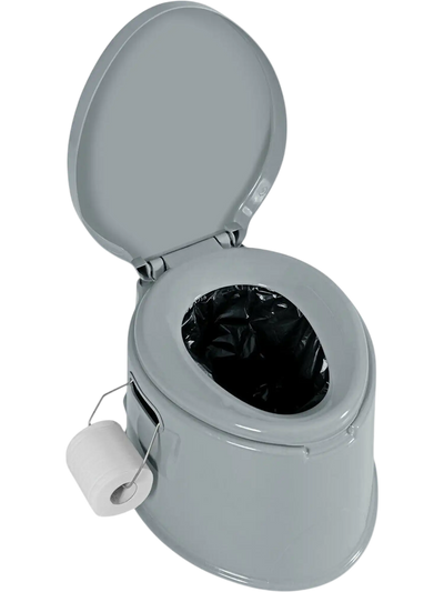 Costway 5L Portable Travel Toilet w/ Paper Holder Outdoor Camping 51074283 New