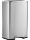 13.2 Gallon Stainless Steel Trash Garbage Can with Bucket