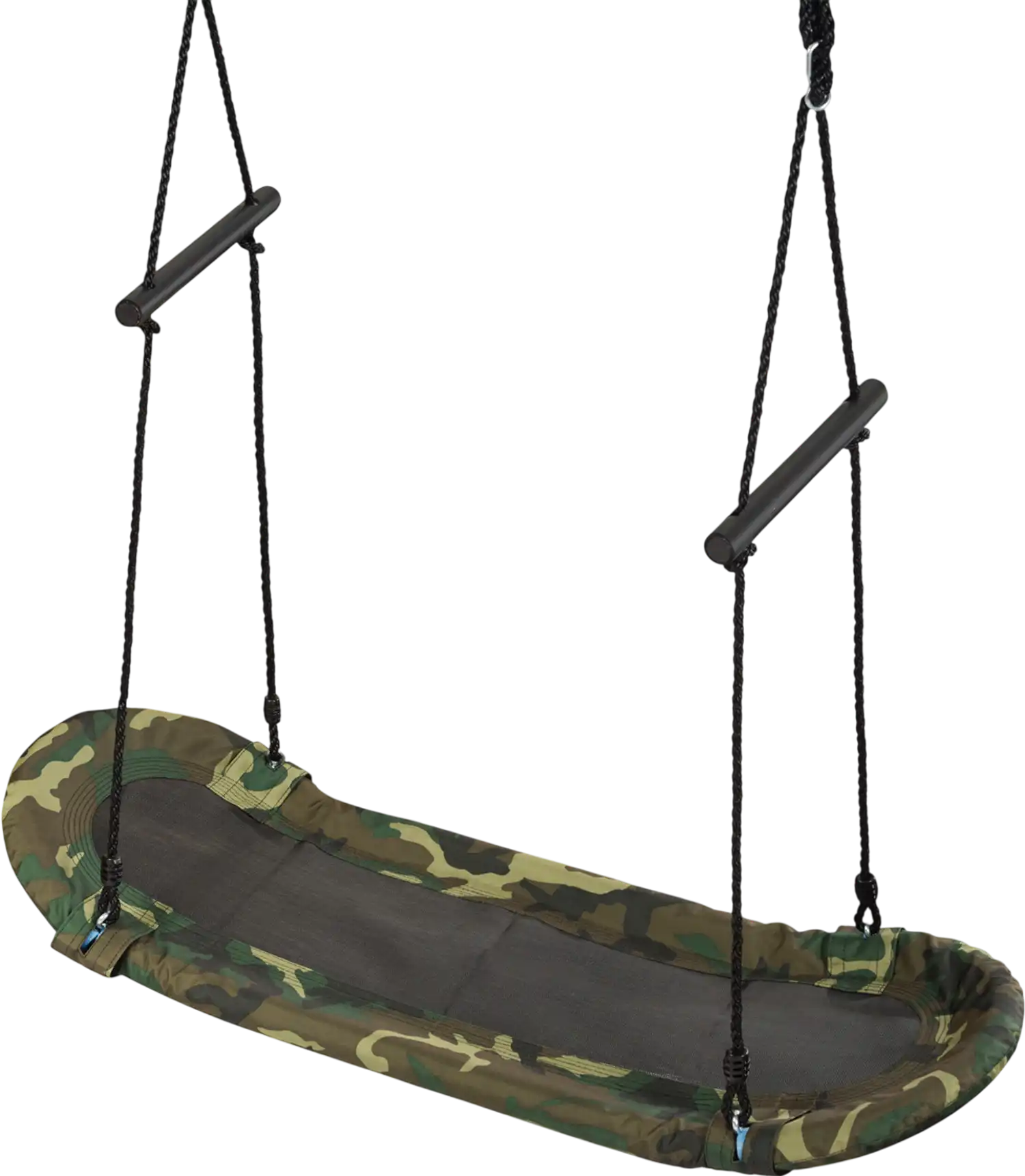 Costway Saucer Tree Swing Surf Kids Outdoor Adjustable Oval Platform Set w/ Handle 20196435 New