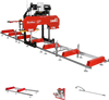 26" Portable Sawmill (5x Blades Included),  KOHLER CH440 429cc E-Start Gasoline Engine,  20" Board Width,  20' Track Length (13' Track Length + 6.4' Track Extension Included) ,  SM-26
