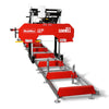 26" Portable Sawmill (5x Blades Included),  KOHLER CH440 429cc E-Start Gasoline Engine,  20" Board Width,  20' Track Length (13' Track Length + 6.4' Track Extension Included) ,  SM-26