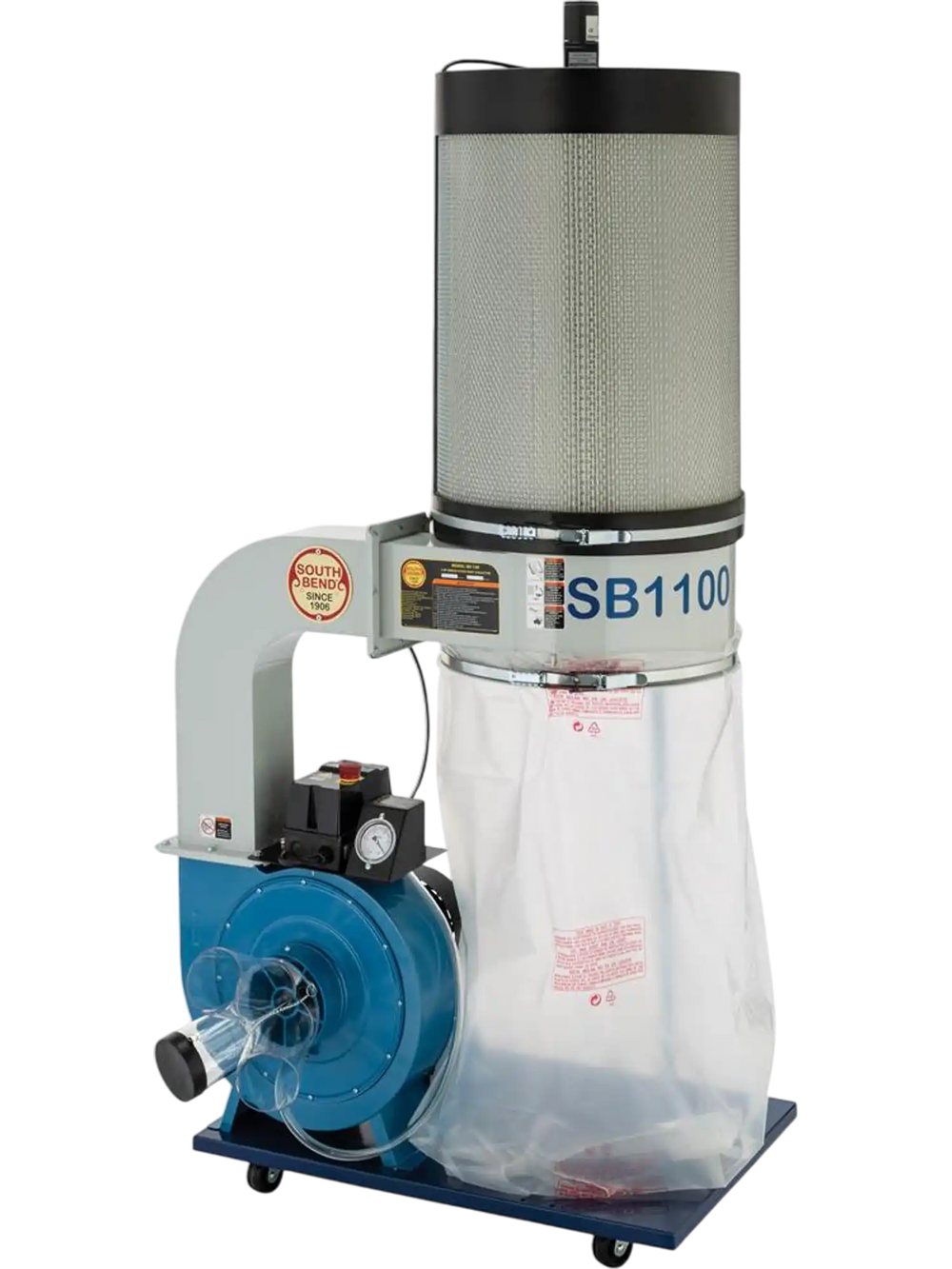 South Bend SB1100 - 2 HP Canister Dust Collector