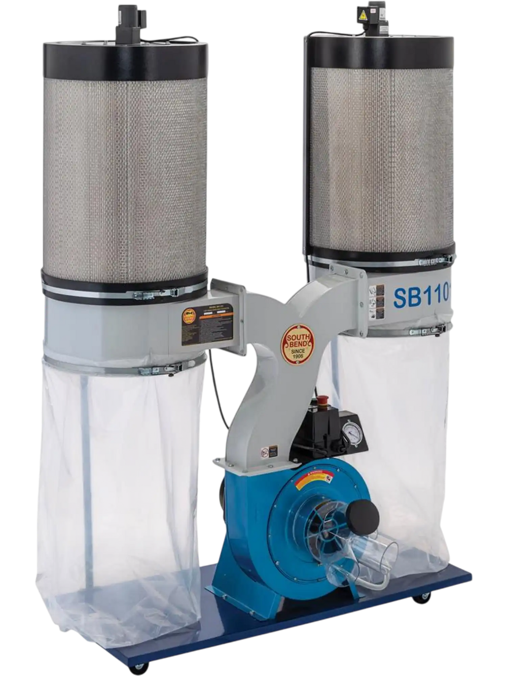South Bend SB1101 - 3 HP Double Canister Dust Collector
